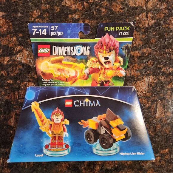 2 BRAND NEW Lego Chima Fun Packs 71223 Swamp Skimmer 71222 Mighty Lion Rider - Picture 3 of 4